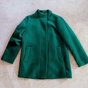 Gem green J Crew Wool coat